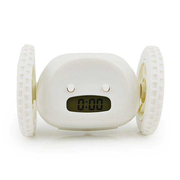 Wheels Alarm Clock with Backlit Extra Loud for Heavy Sleeper Adult or Kid Bedroom, Funny, Rolling, Run-away, Moving, Jumping - Tech Mall