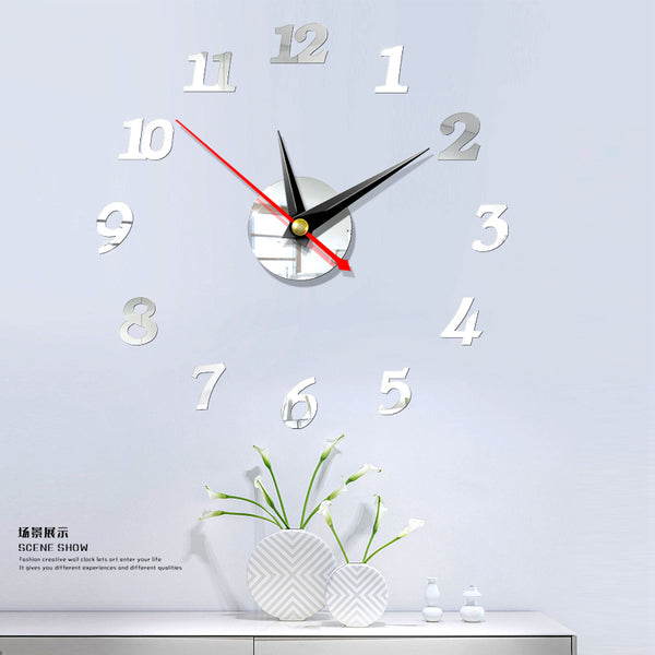 DIY Creative 3D Wall Clock Acrylic Decorative Kitchen Wall Clocks Living Room Dining Room Home Decor wallclock - Tech Mall