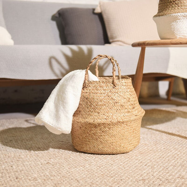 Foldable Handmade Bamboo Storage Baskets - Tech Mall