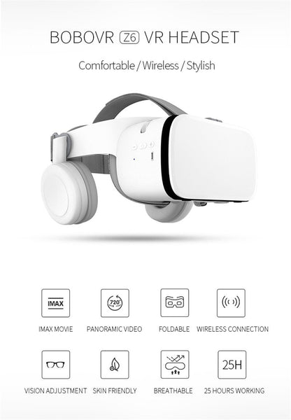 BOBOVR Z6 4D Wireless Bluetooth Virtual Reality Headset - Tech Mall