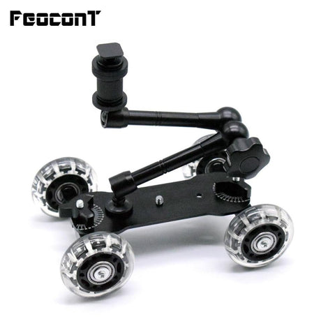 Mobile Rolling Camera Rail Stand Car For GoPro 6 & 7 - Tech Mall