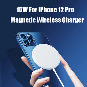 Magnetic QI Wireless Charger for Iphone12 Magsafe Huawei Samsung - Tech Mall