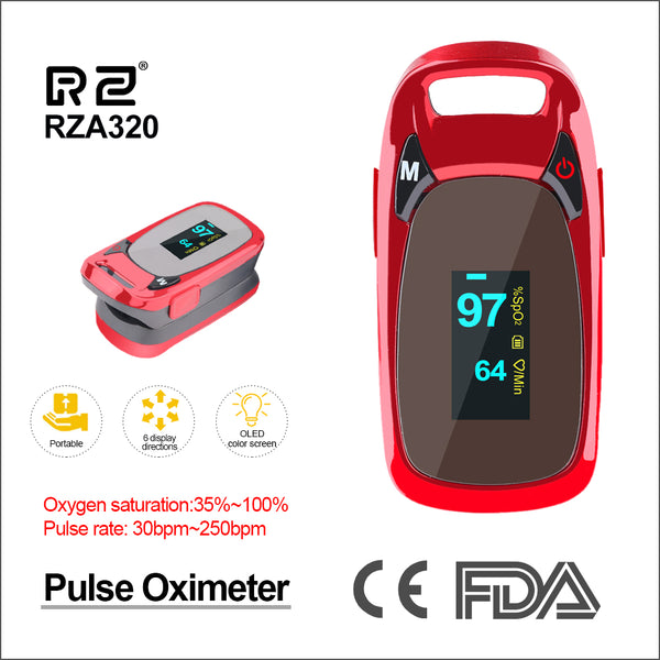 RZ Portable Finger Oximeter Fingertip PulseOximeter Medical Equipment With OLED Display Heart Rate Spo2 PR Pulse Oximeter - Tech Mall