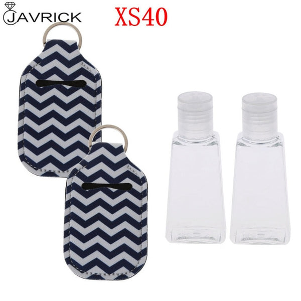Hand Sanitizer Keychain Holder Travel Bottle Refillable Containers 30ml Flip Cap Reusable Bottles with Keychain Carrier - Tech Mall